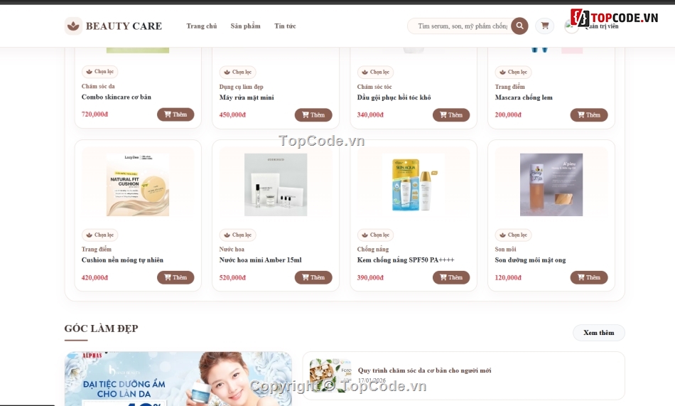 web mỹ phẩm,web bán mỹ phẩm,bán mỹ phẩm
